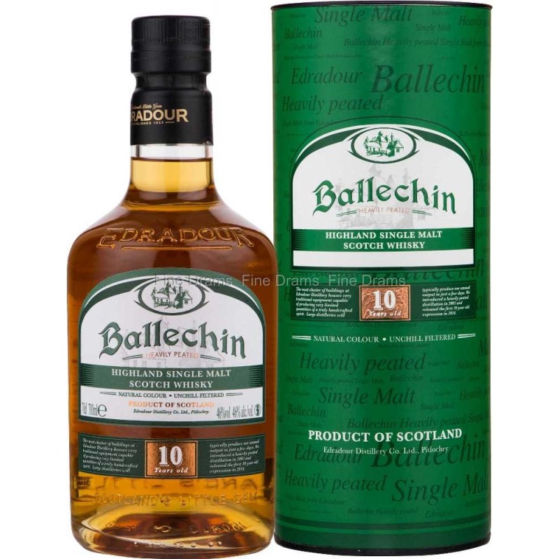Edradour Ballechin, 10 års, Heavely Peated, Single Malt Whisky