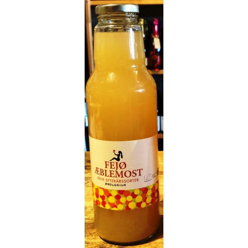Fejø Æblemost, sene efterårs sorter, Økologisk 75 cl.