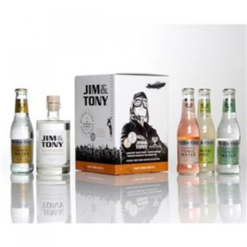Jim and Tony, Gin og tonic, gaveæske, Premium Kit