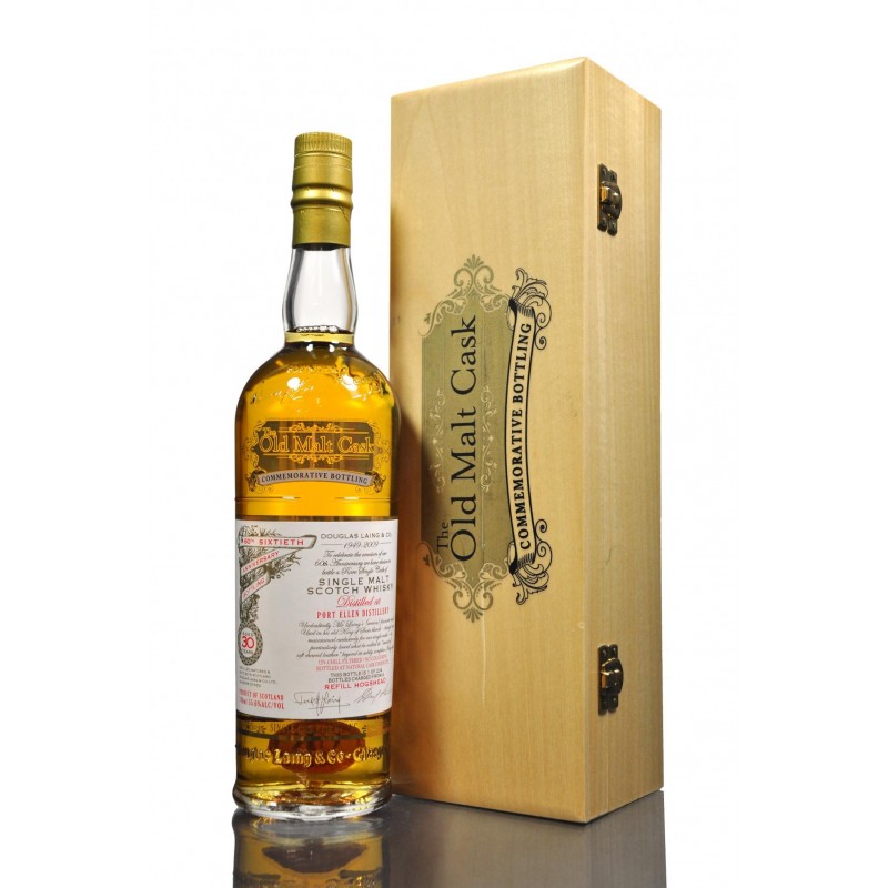 Port Ellen, 1982, 60th Sixtieth Anniversary, 30 års, Single Malt Whisky, The old malt cask