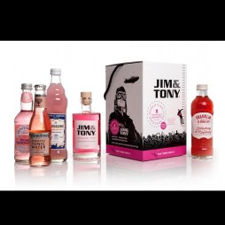 Jim and Tony, Gin og tonic, gaveæske, Premium Pink Kit